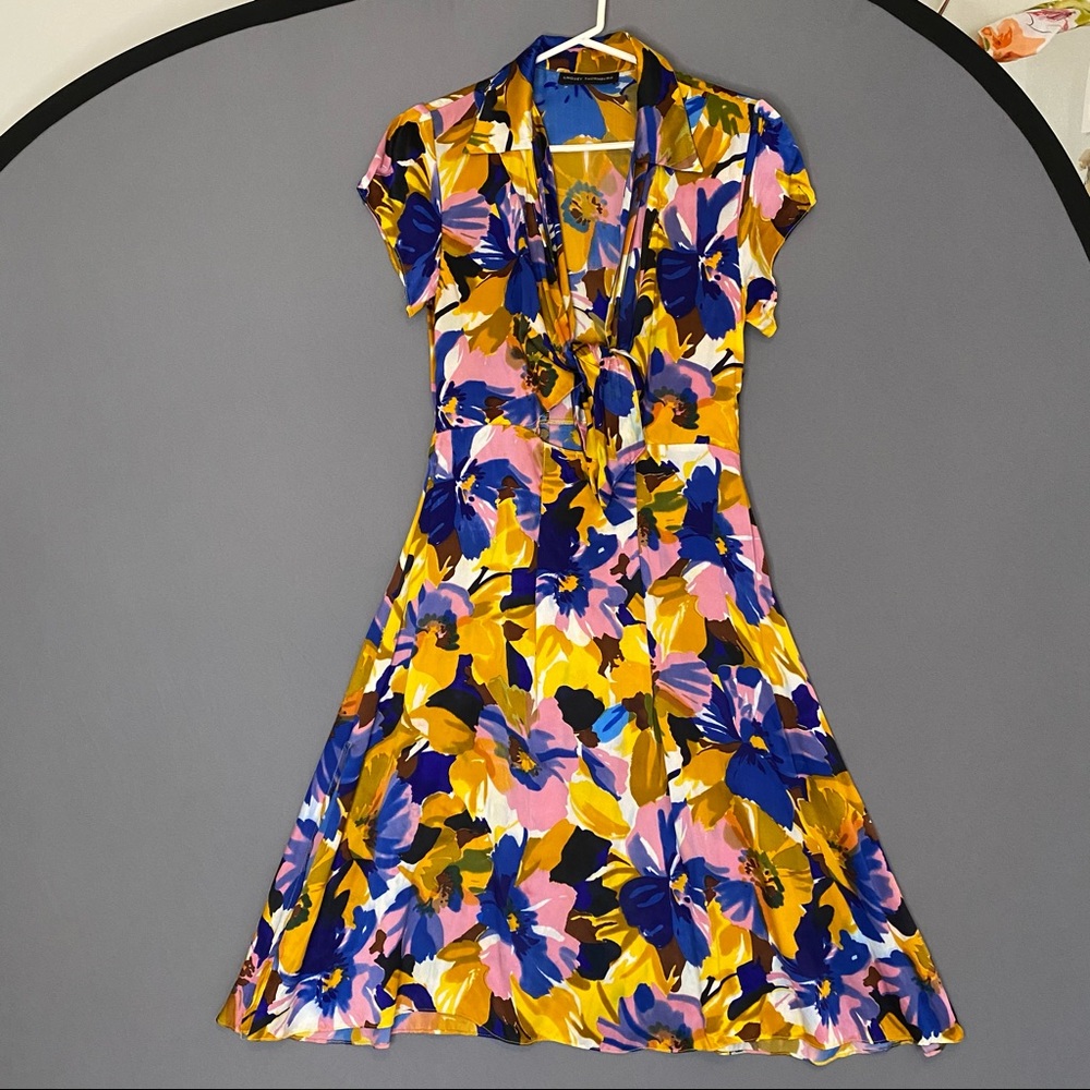 Gorgeous Floral Dress with Keyhole Front
